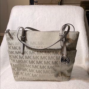 Gray Michael Kors Purse